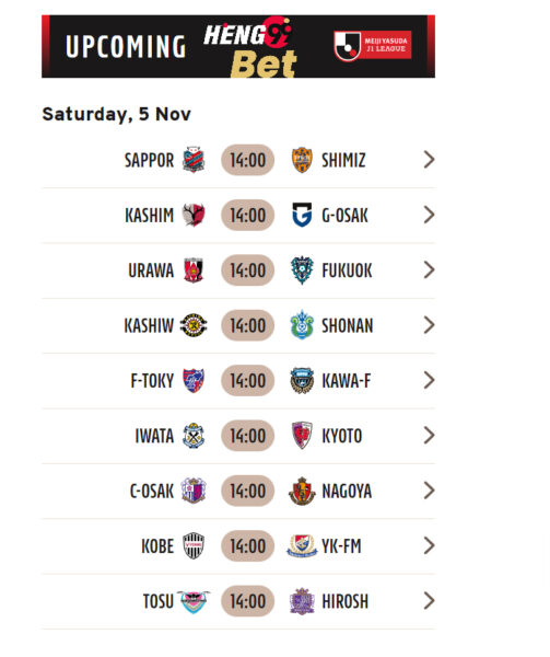 ผลบอลเจลีกวันนี้