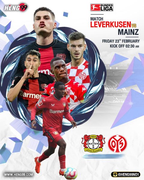 วิเคราะห์บอล เลเวอร์คูเซ่นvsไมนซ์ 05-"Football analysis Leverkusen vs Mainz 05."